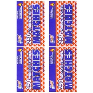 250 Wooden Kitchen Matches for Camping and Candles