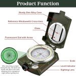 Pocket-Sized Waterproof Survival Hiking Compass