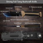 HX OUTDOORS Sharp Bushcraft Knife with Fire Starter