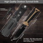 HX OUTDOORS Sharp Bushcraft Knife with Fire Starter