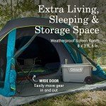 SKYDOME 4-Person Dark Room Tent with Screen Room