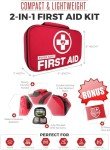 Swiss Safe 2-in-1 First Aid Kit with Bonus Mini