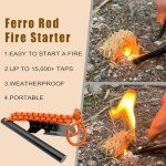 VVAAGG 4" Ferro Rod Fire Starter Kit