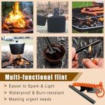 VVAAGG 4" Ferro Rod Fire Starter Kit