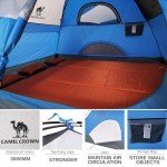 Camel Crown Waterproof Backpacking Dome Tents for Groups