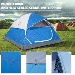 Camel Crown Waterproof Backpacking Dome Tents for Groups