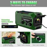 10,000mAh Hand Crank Emergency Weather Radio