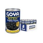 Goya Foods Black Beans, 15.5 oz (8-Pack)