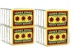 Three Stars Safety Matches - 20 Pack