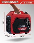 ERAYAK 2400W Quiet Portable Inverter Generator