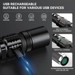 Rechargeable 2-Pack LED Tactical Flashlights