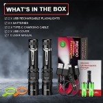 Rechargeable 2-Pack LED Tactical Flashlights