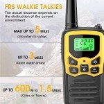MOICO Long Range Walkie Talkies for Camping, 4 Pack