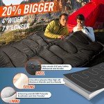 Double Sleeping Bag for Adults with Pillow - All Seasons