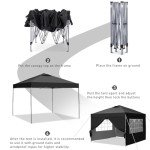 GDY Pop-Up Tent with Side Walls, 3 x 3 m
