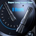 High Lumens Rechargeable Flashlight 2-Pack, Waterproof