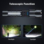 High Lumens Rechargeable Flashlight 2-Pack, Waterproof