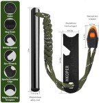 4-Inch Ferro Rod Flint Fire Starter Kit