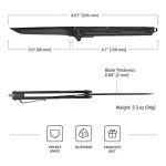 FUNBRO EDC Pocket Knife with Tanto Blade