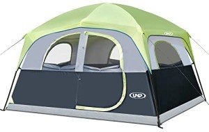 Spacious 6-Person Waterproof Family Camping Tent