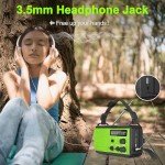 Solar Emergency Radio with Hand Crank and Flashlight
