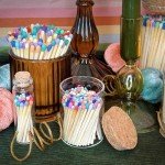 Colorful 4" Rainbow Matches - 100 Count Set