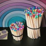 Colorful 4" Rainbow Matches - 100 Count Set