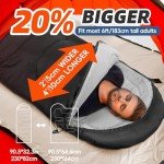 MEREZA XL Camping Sleeping Bag for Adults