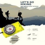 2-Pack Magnetic Orienteering Compasses for Kids