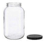 1 Gallon Wide Mouth Glass Jar with Lid
