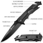 NedFoss FA48 5-in-1 Pocket Survival Knife