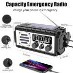 Emergency Solar Hand Crank Radio with Phone Charger
