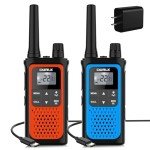 Long Range Rechargeable Walkie Talkies - 2 Pack
