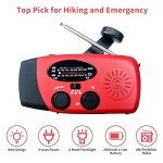 Solar Hand Crank Radio with Flashlight and Power Bank