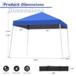 Portable 10x10 FT Pop-Up Canopy Tent