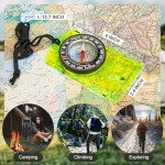 Nihtdoy Magnetic Compass for Hiking and Camping
