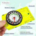 Nihtdoy Magnetic Compass for Hiking and Camping