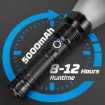 MILAOSHU 990,000 Lumen Rechargeable Flashlights - 2 Pack