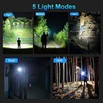 MILAOSHU 990,000 Lumen Rechargeable Flashlights - 2 Pack
