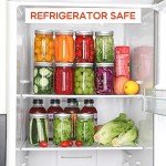 16 oz Mason Jars with Lids - 15 Pack