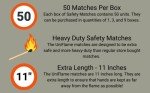 Extra Long Heavy-Duty Safety Matches - 150 Count