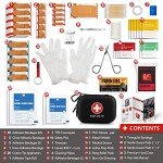 Compact 100-Piece First Aid Kit in Hard Case