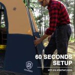 6-Person Blackout Camping Tent with Rainfly