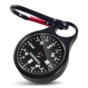 Cheimaxy Portable Mini Compass Keychain for Adventures