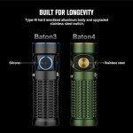 Olight Baton4 1300 Lumens Rechargeable Flashlight