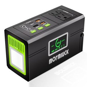 Mormluck Portable Solar Generator Power Station 127W
