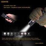 Soomfire MX65 Rechargeable Tactical Flashlight, 1060 Lumens