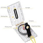 Compact Military Compass for Hiking and Survival
