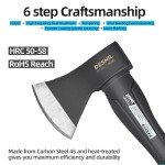 15” Carbon Steel Chopping Axe with Shock-Reducing Handle