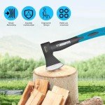 15” Carbon Steel Chopping Axe with Shock-Reducing Handle